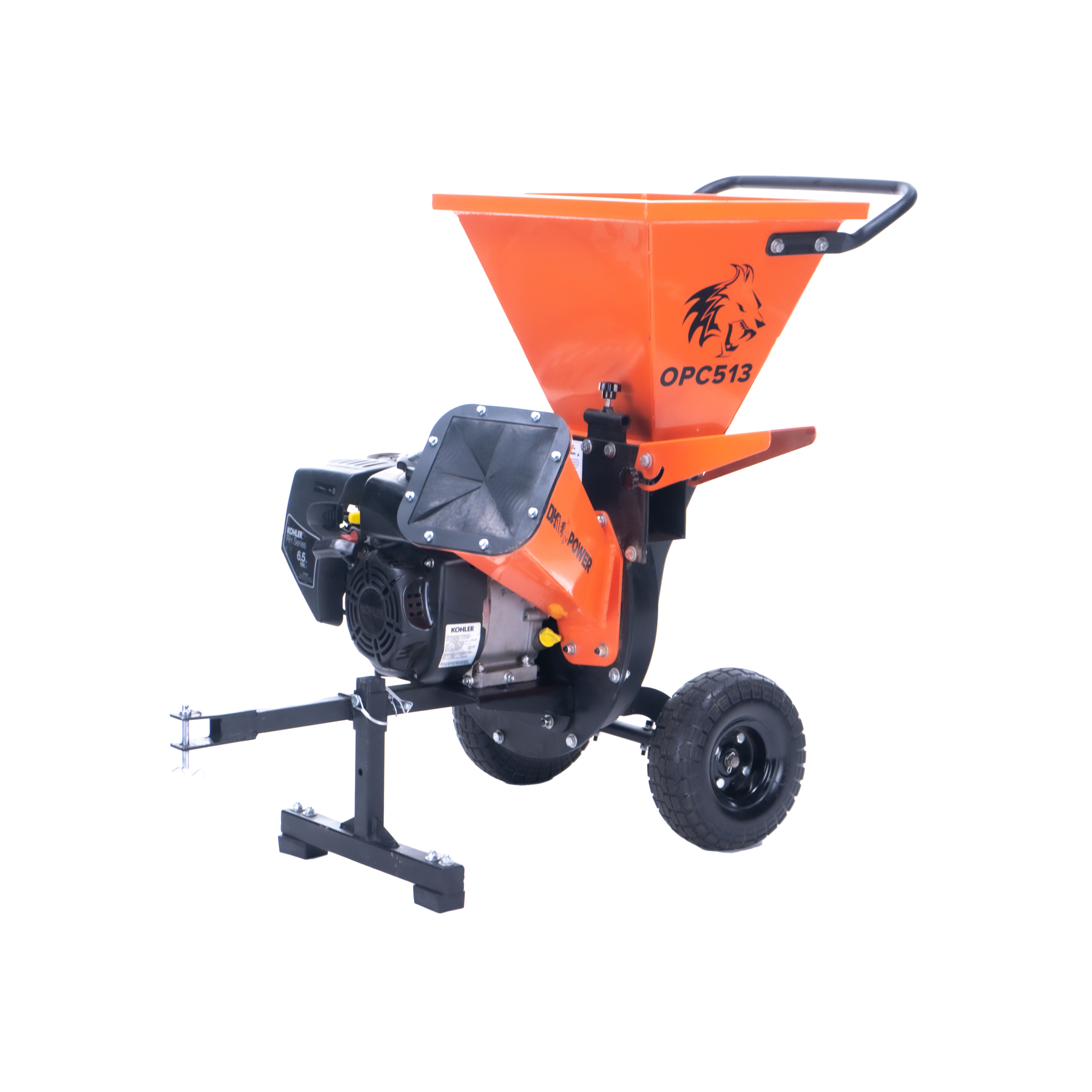 DK2 Power, 3in. Disk Chipper Shredder 6.5HP 196cc Engine, Engine Displacement 196 cc, Horsepower 6.5, Max. Cutting Thickness 3 in, Model# OPC513